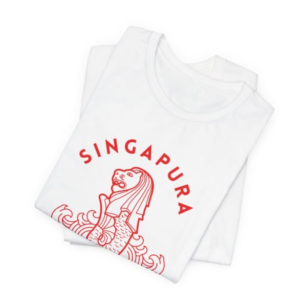 Singapura Lion Unisex Jersey Short Sleeve Tee - Image 5