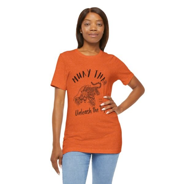 Muay Thai Unleash The Tiger Unisex Jersey Short Sleeve Tee - Image 51