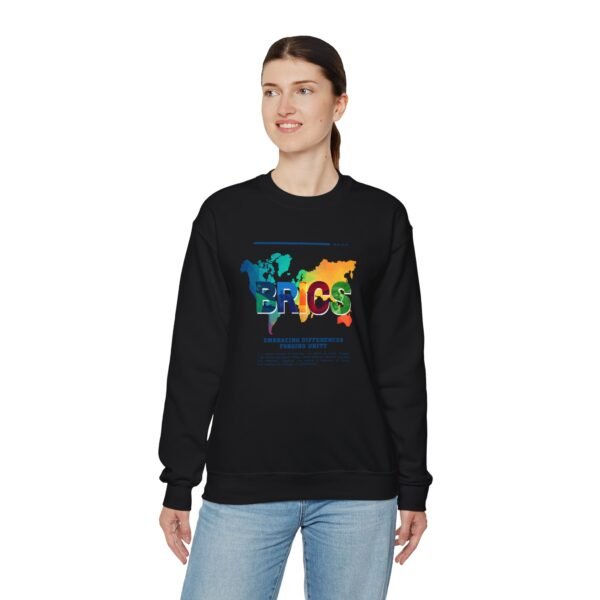 BRICS Brazil Russia India China South Africa Unisex Heavy Blend™ Crewneck Sweatshirt - Image 19