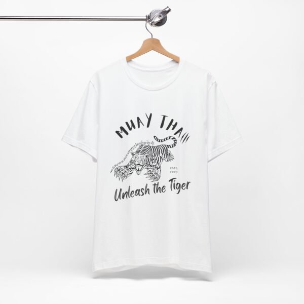 Muay Thai Unleash The Tiger Unisex Jersey Short Sleeve Tee - Image 7