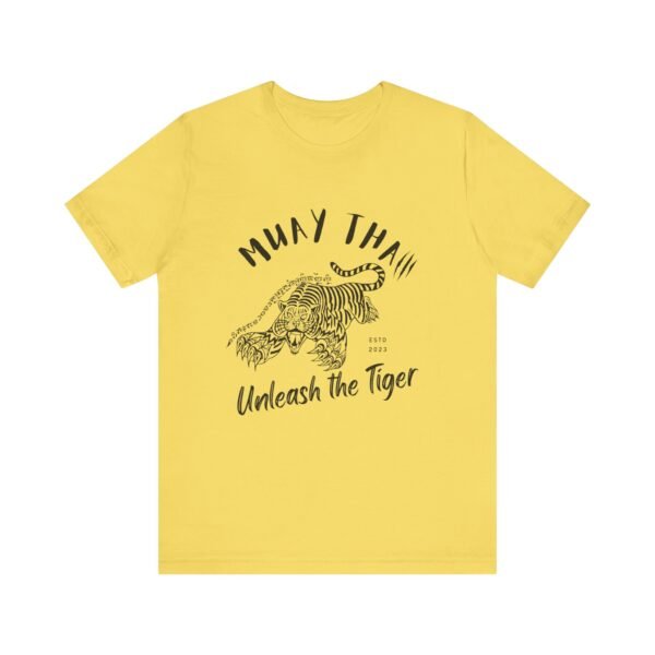 Muay Thai Unleash The Tiger Unisex Jersey Short Sleeve Tee - Image 88