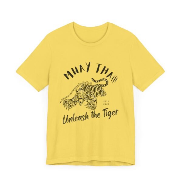 Muay Thai Unleash The Tiger Unisex Jersey Short Sleeve Tee - Image 90