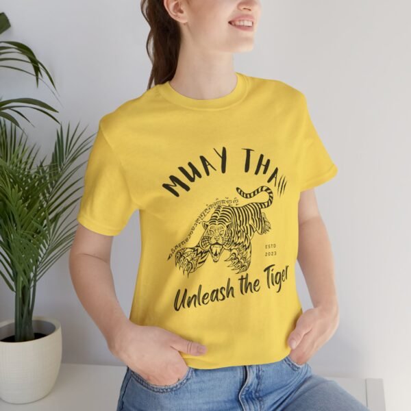 Muay Thai Unleash The Tiger Unisex Jersey Short Sleeve Tee - Image 111