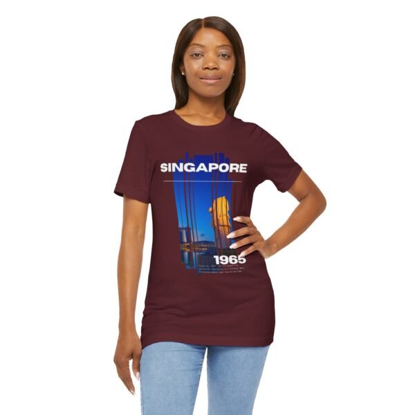 Singapore 1965 Unisex Jersey Short Sleeve Tee - Image 80