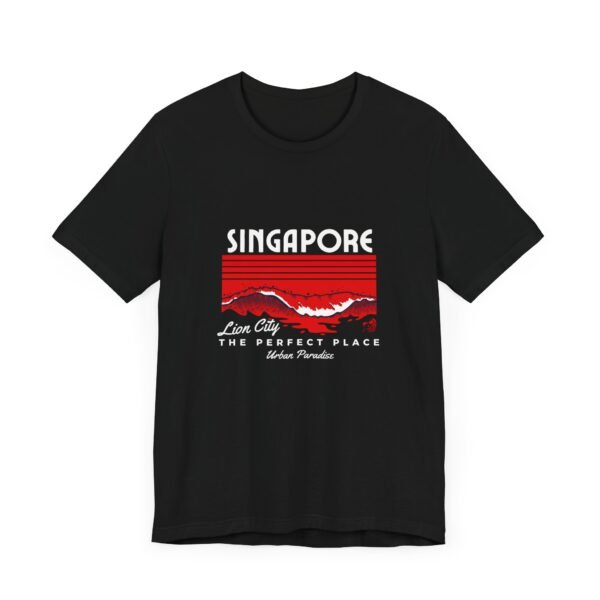 Singapore The Perfect Place Unisex Jersey Short Sleeve Tee - Image 3