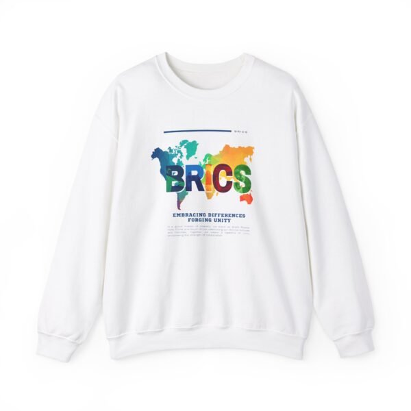 BRICS Brazil Russia India China South Africa Unisex Heavy Blend™ Crewneck Sweatshirt - Image 2