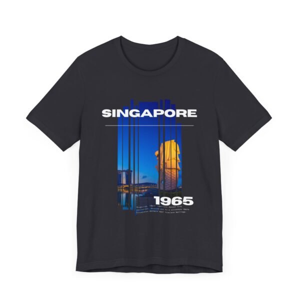 Singapore 1965 Unisex Jersey Short Sleeve Tee - Image 3