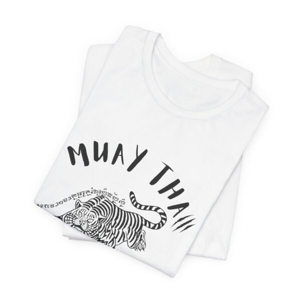 Muay Thai Unleash The Tiger Unisex Jersey Short Sleeve Tee - Image 5