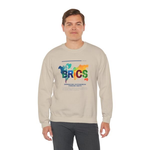 BRICS Brazil Russia India China South Africa Unisex Heavy Blend™ Crewneck Sweatshirt - Image 28