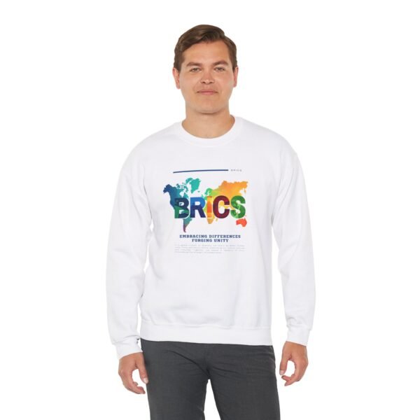 BRICS Brazil Russia India China South Africa Unisex Heavy Blend™ Crewneck Sweatshirt - Image 6