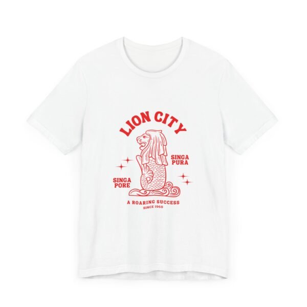 Lion City Singapore Unisex Jersey Short Sleeve Tee - Image 3