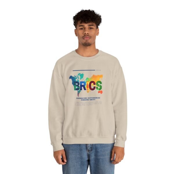 BRICS Brazil Russia India China South Africa Unisex Heavy Blend™ Crewneck Sweatshirt - Image 23