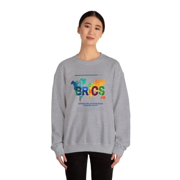 BRICS Brazil Russia India China South Africa Unisex Heavy Blend™ Crewneck Sweatshirt - Image 38