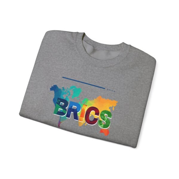 BRICS Brazil Russia India China South Africa Unisex Heavy Blend™ Crewneck Sweatshirt - Image 48