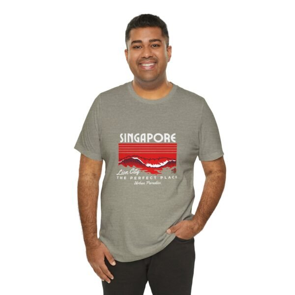 Singapore The Perfect Place Unisex Jersey Short Sleeve Tee - Image 45