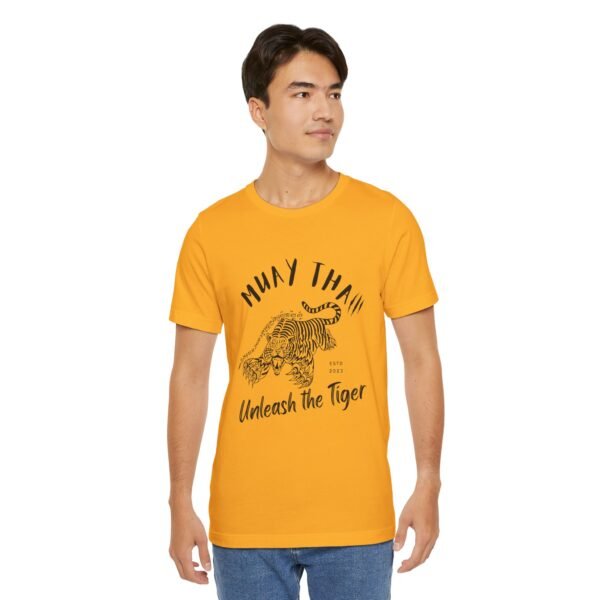 Muay Thai Unleash The Tiger Unisex Jersey Short Sleeve Tee - Image 78