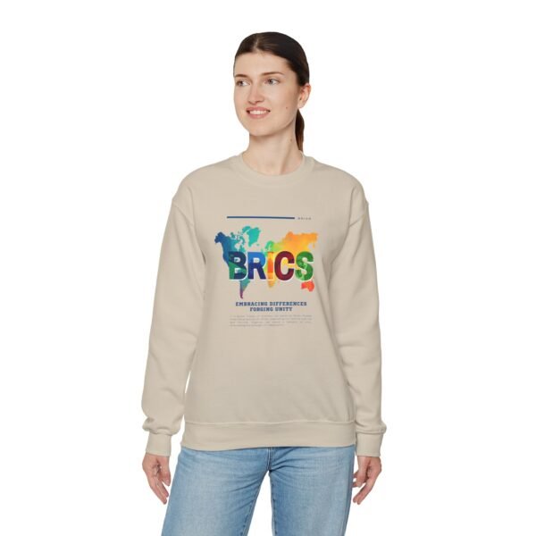 BRICS Brazil Russia India China South Africa Unisex Heavy Blend™ Crewneck Sweatshirt - Image 30