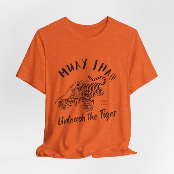 Muay Thai Unleash The Tiger Unisex Jersey Short Sleeve Tee - Image 35