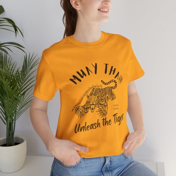 Muay Thai Unleash The Tiger Unisex Jersey Short Sleeve Tee - Image 82