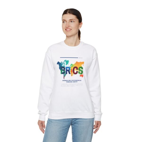 BRICS Brazil Russia India China South Africa Unisex Heavy Blend™ Crewneck Sweatshirt - Image 8