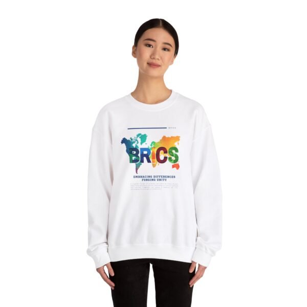 BRICS Brazil Russia India China South Africa Unisex Heavy Blend™ Crewneck Sweatshirt - Image 5