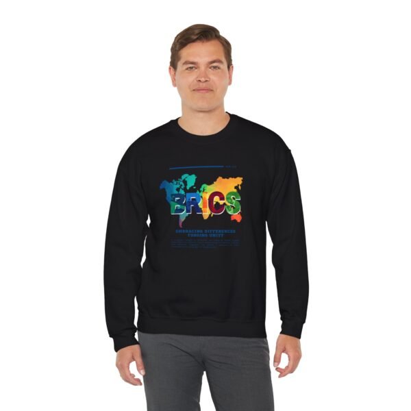 BRICS Brazil Russia India China South Africa Unisex Heavy Blend™ Crewneck Sweatshirt - Image 17