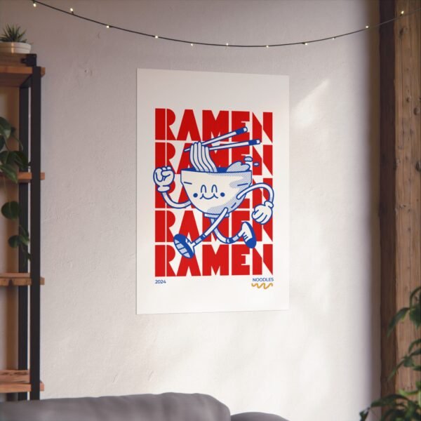 Retro Ramen Noodles Matte Vertical Posters - Image 6