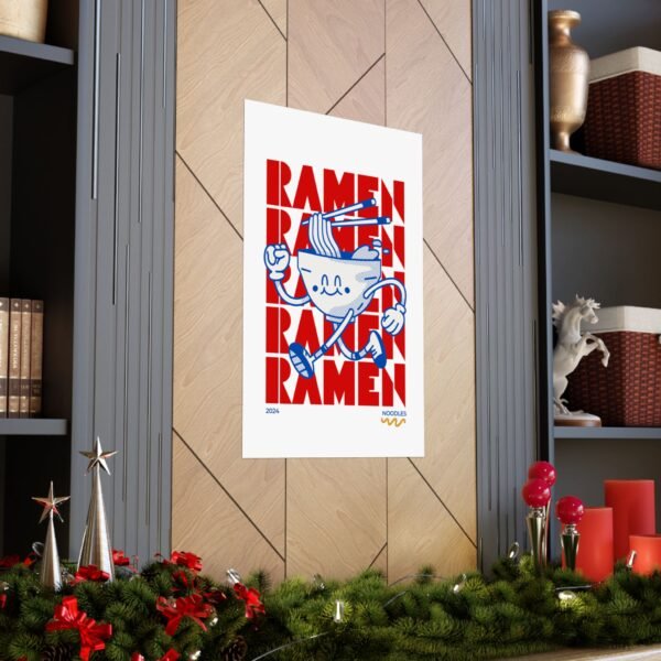 Retro Ramen Noodles Matte Vertical Posters - Image 5