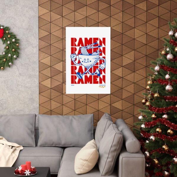 Retro Ramen Noodles Matte Vertical Posters - Image 4