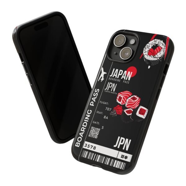 Japan Boarding Pass Phone Case - Sushi Lover Gift - Image 2