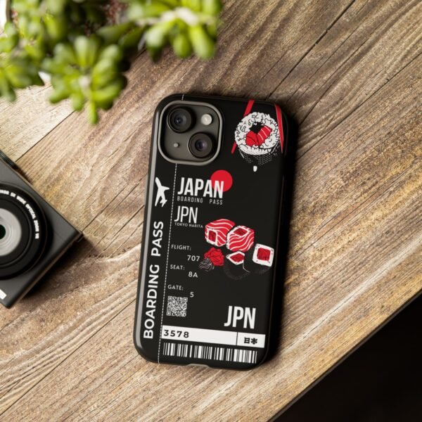 Japan Boarding Pass Phone Case - Sushi Lover Gift - Image 3