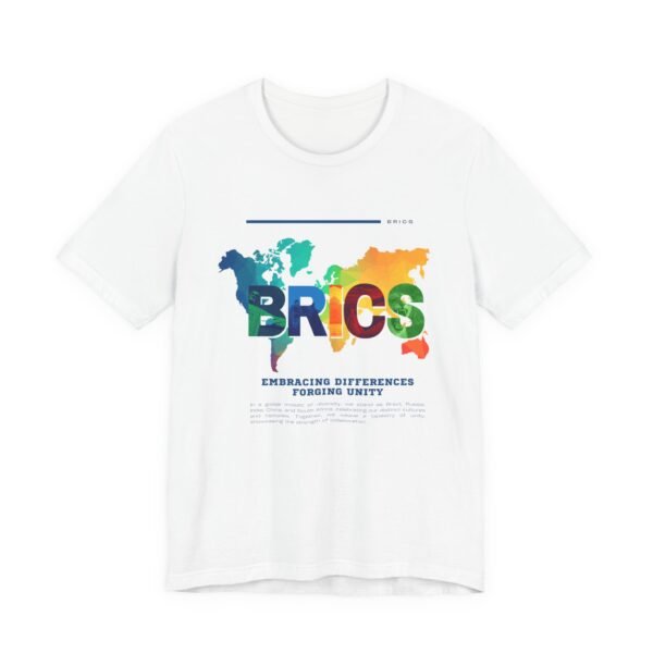 BRICS Unity Tee, Embracing Differences Short Sleeve T-Shirt, Global Unity Shirt, International Relations Apparel, Gift for Travelers, [...] - Image 2