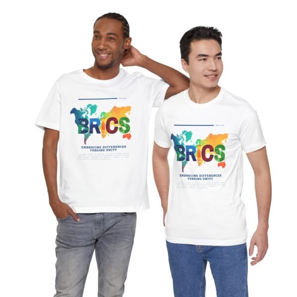 BRICS Unity Tee, Embracing Differences Short Sleeve T-Shirt, Global Unity Shirt, International Relations Apparel, Gift for Travelers, [...] - Image 4
