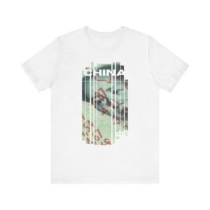 China Graphic Unisex Jersey Tee, Unique Casual Wear, Streetwear Shirt, Travel Gift, Trendy Graphic T-shirt
